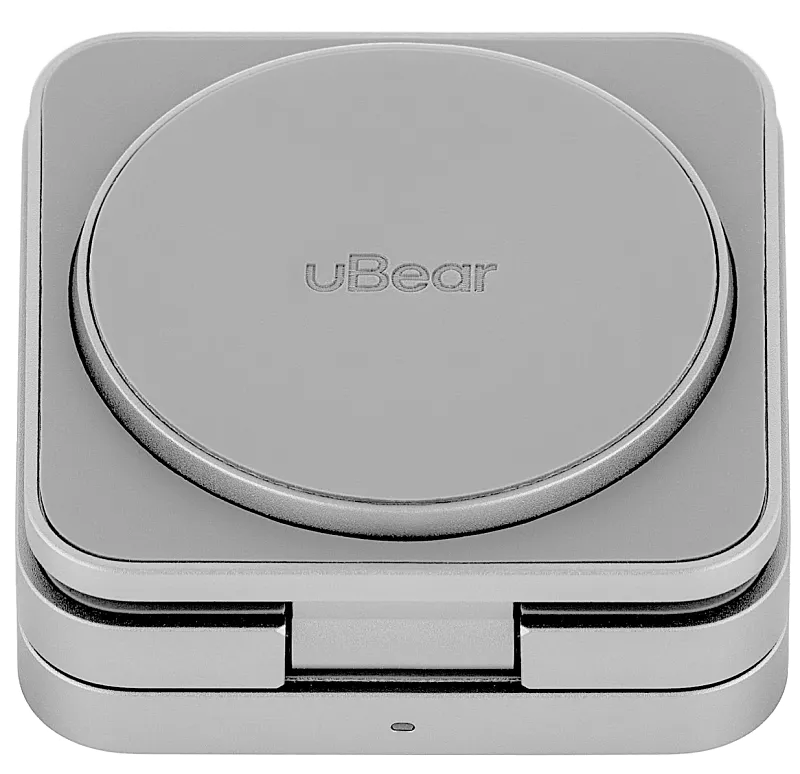 Беспроводное зарядное устройство с поддержкой MagSafe, uBear Balance, цвета Серебристый