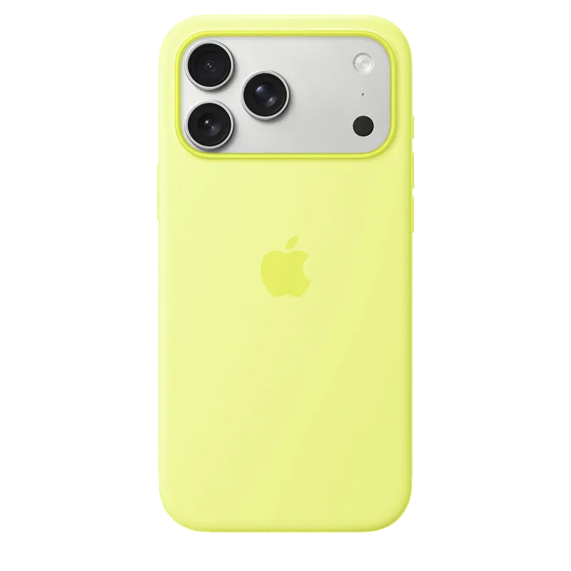 Чехол Apple для iPhone 17 Pro Max Silicone MagSafe, «неоновый жёлтый»