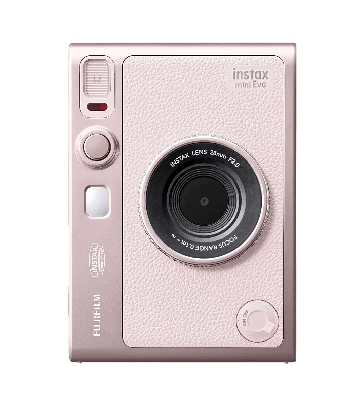 Гибридный фотоаппарат моментальной печати FUJIFILM Instax mini Evo, розовый