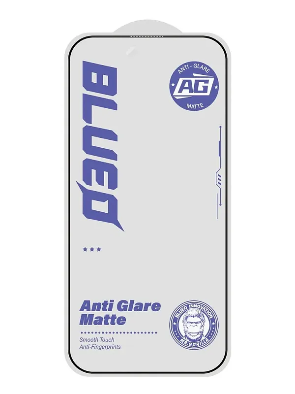 Защитное стекло BlueO для iPhone 17 Pro/17/16 Pro, Anti-glare Matte Anti-Static Dustproof