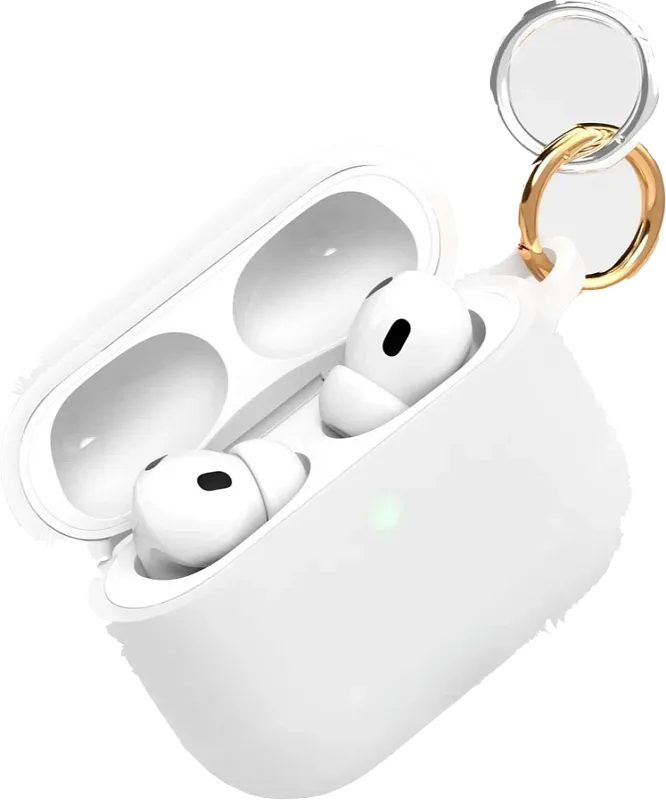 Чехол силиконовый VLP Charm Case для AirPods Pro 3, белый