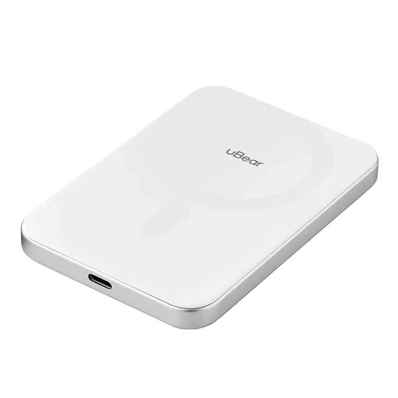 Внешний аккумулятор uBear Slide Magnetic Power bank 5000mAh, PD20W, белый