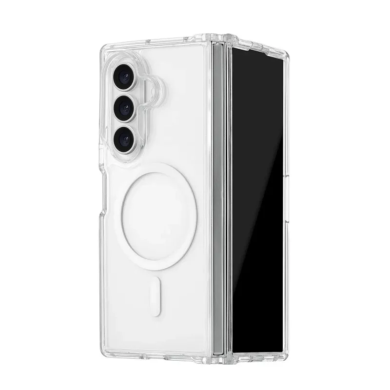 Чехол защитный uBear Real Mag Case для Samsung Galaxy Z Fold8 Ultra, MagSafe, прозрачный