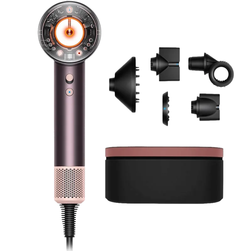Фен Dyson Supersonic Nural HD16 для прямых волос (Straight+Wavy) Сливовый (Jasper Plum) с кейсом