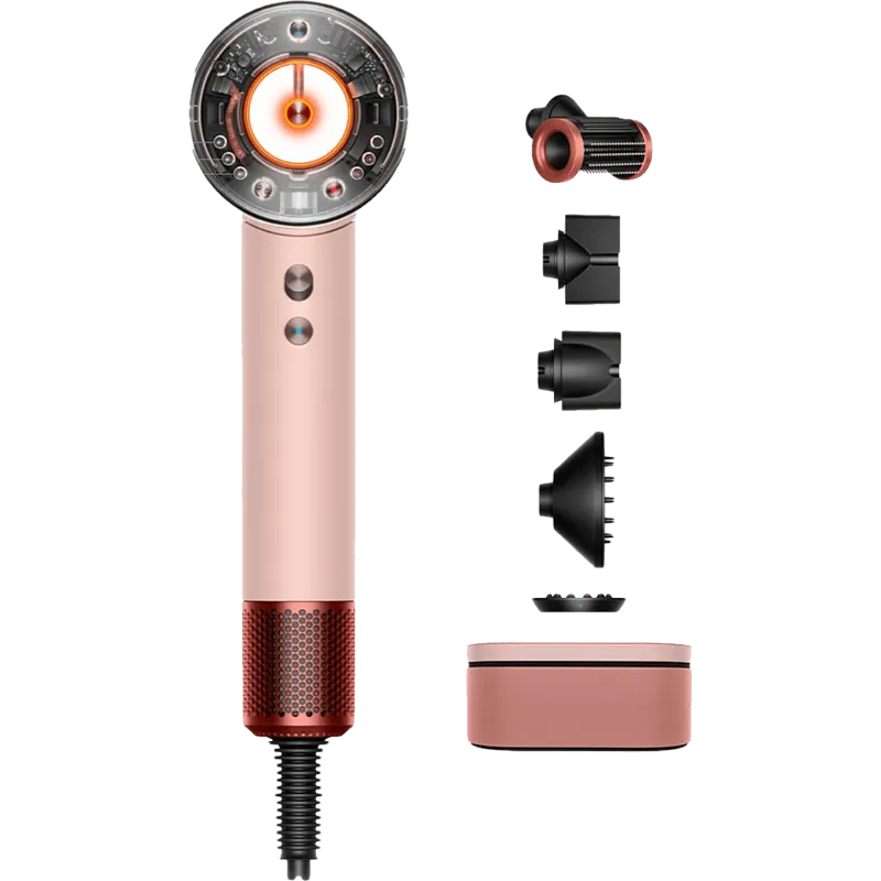 Фен Dyson Supersonic Nural HD16 для прямых волос (Straight+Wavy) Сакура (Sakura Cherry/Kanzan Pink) с кейсом