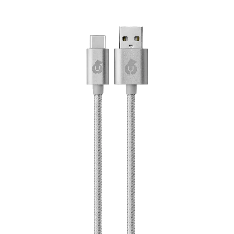 Кабель USB-C - USB-A uBear Cord, серый