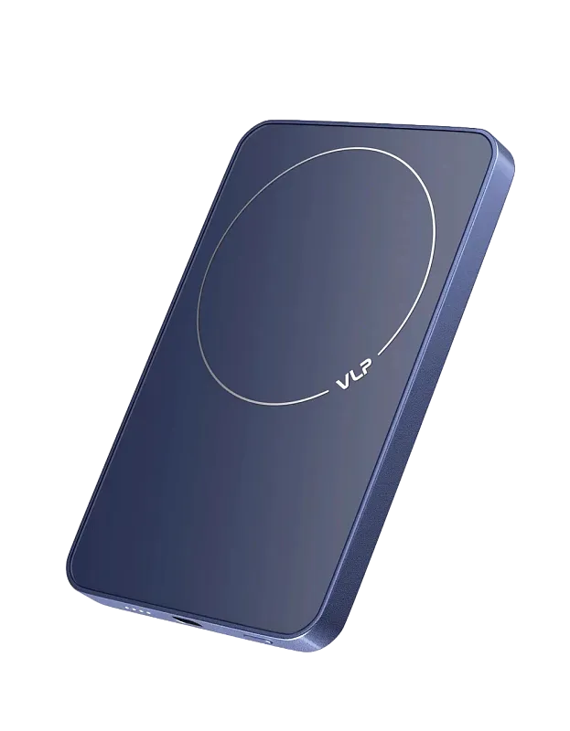 Внешний аккумулятор VLP Diamond Energy MagSafe, Qi2, 5000 mAh, 3A, USB-C, темно-синий