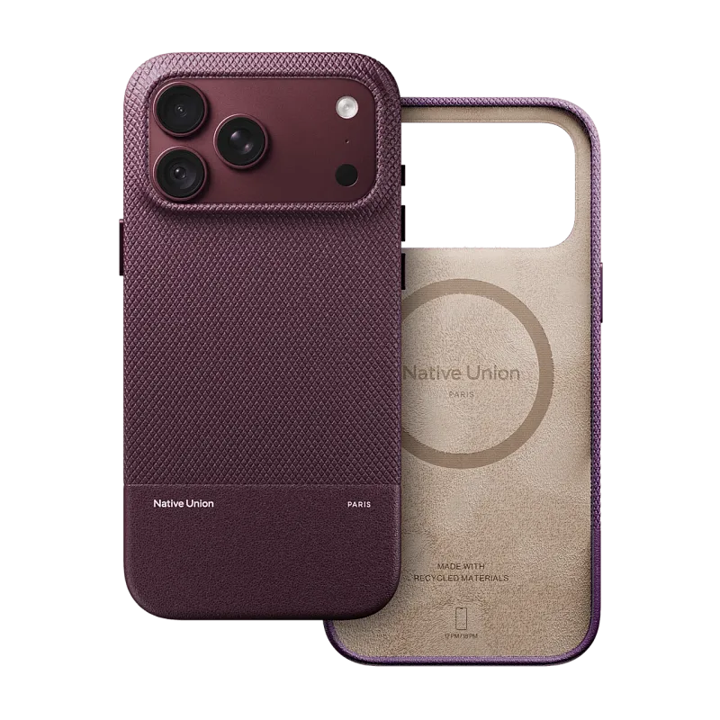Чехол Native Union (RE)CLASSIC Case для iPhone 18 Pro, темная вишня
