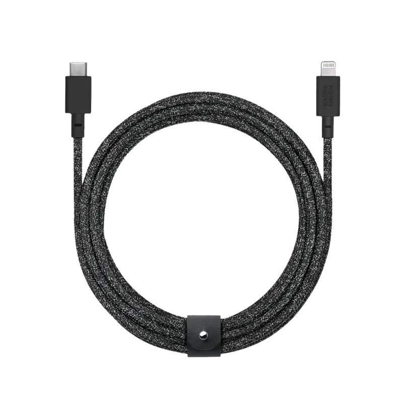 Кабель зарядный Native Union USB-C/LIGHTNING, 3м, чёрный космос