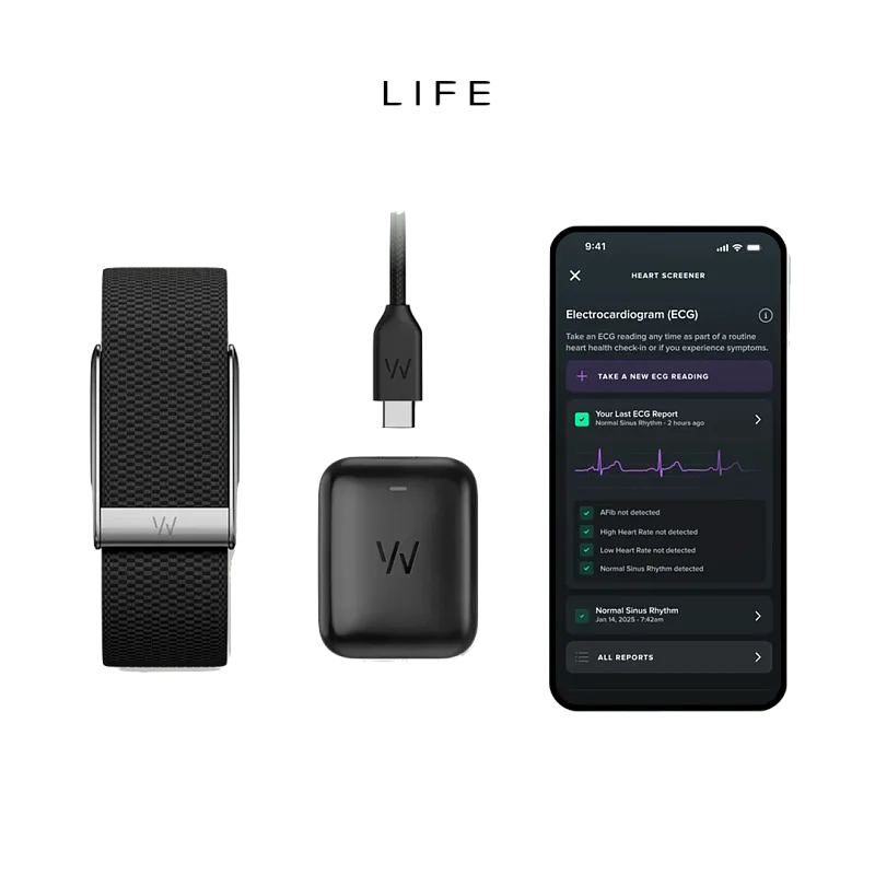 Фитнес-трекер WHOOP MG LIFE + 12 месяцев, черный