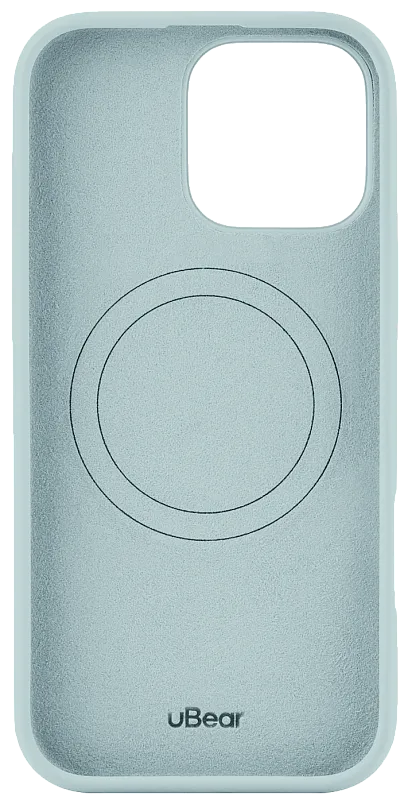 Чехол защитный uBear Touch Mag Case для iPhone 16 Pro Max, MagSafe совместимый, силикон, софт-тач, мята