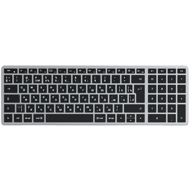 Клавиатура беспроводная Satechi Slim X2 Bluetooth Keyboard, серый космос