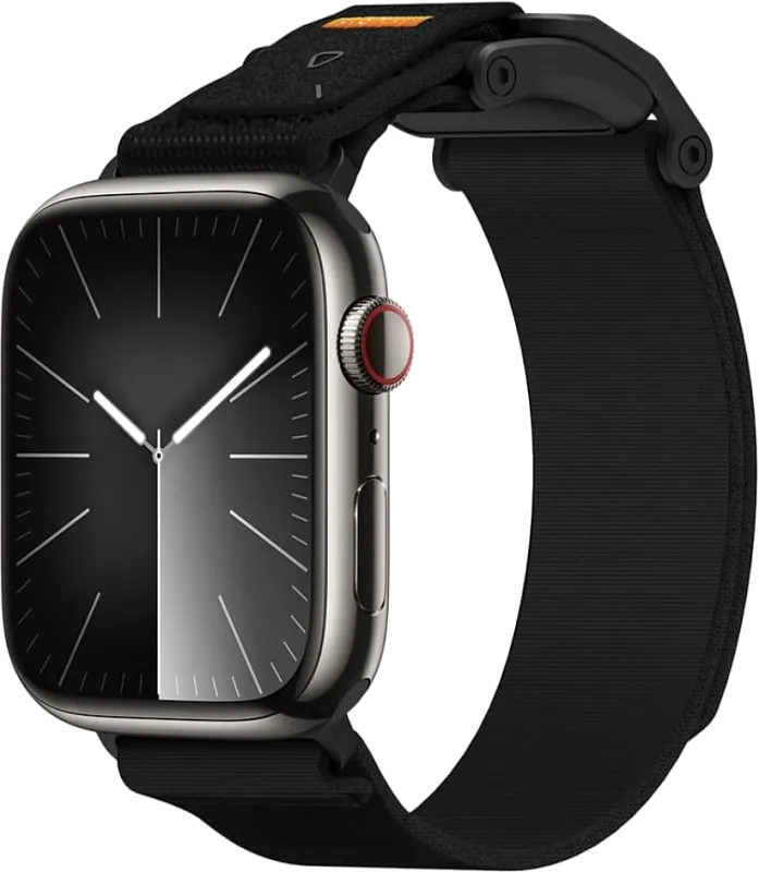 Ремешок Aulumu A11 для Apple Watch, черный, с черной магнитной пряжкой