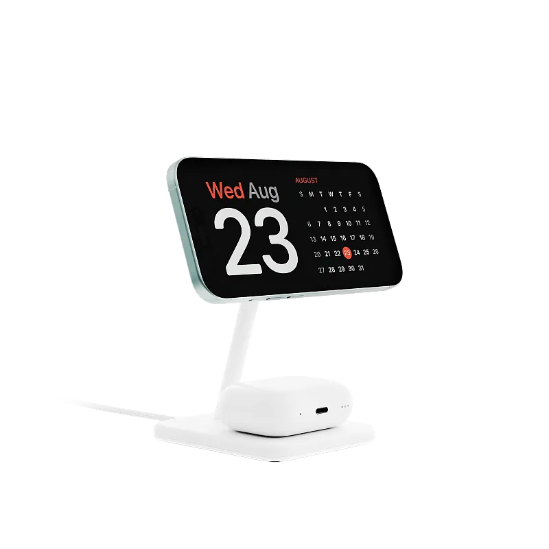 Беспроводное зарядное устройство  Twelve South HiRise 2 Deluxe, Qi2, в комплекте с СЗУ, белый