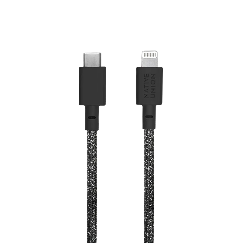 Кабель зарядный Native Union USB-C/LIGHTNING, 3м, чёрный космос