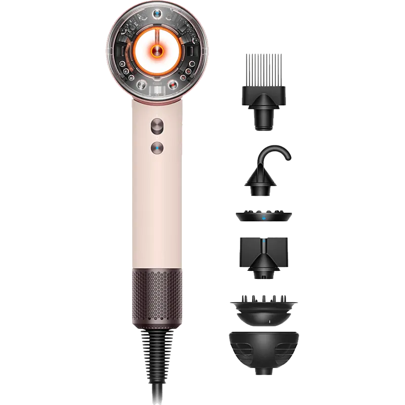 Фен Dyson Supersonic Nural HD16 для кудрявых волос (Curly+Coily) Керамический розовый/Золотой