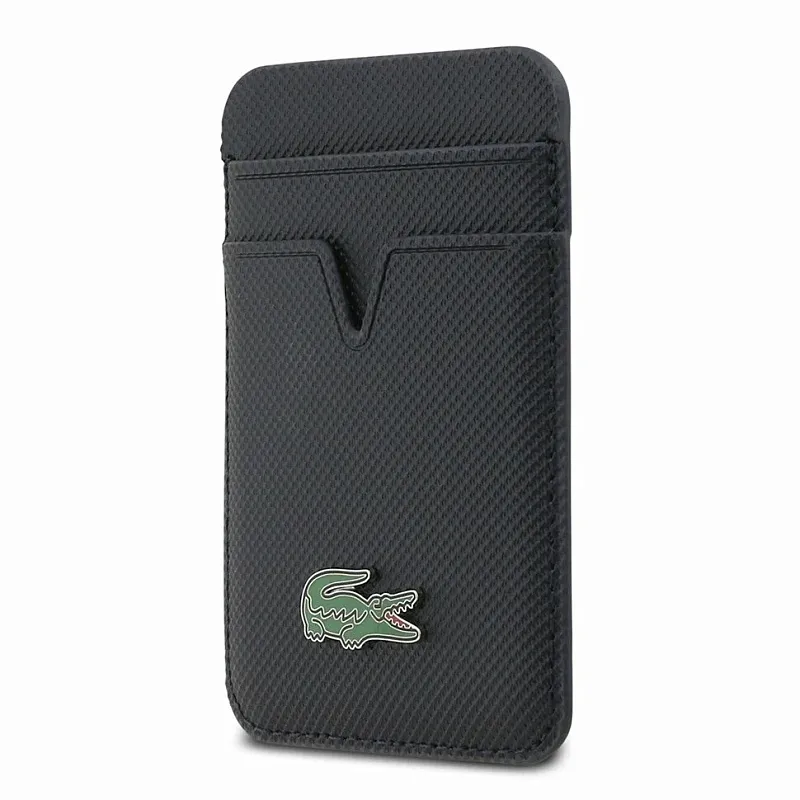 Lacoste магн. бумажник Wallet MagSafe Cardslot PVC Lacquer Metal logo navy, морской синий
