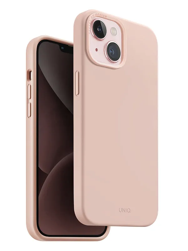 Чехол Uniq для iPhone 15 LINO Pink (Magsafe)