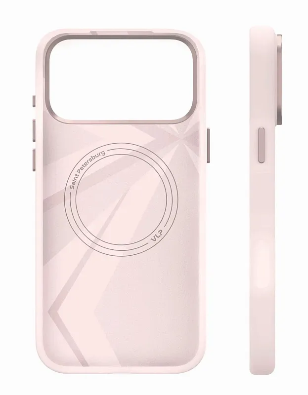 Чехол защитный VLP Aster Pro Case с MagSafe для iPhone 17 Pro Max, розовый