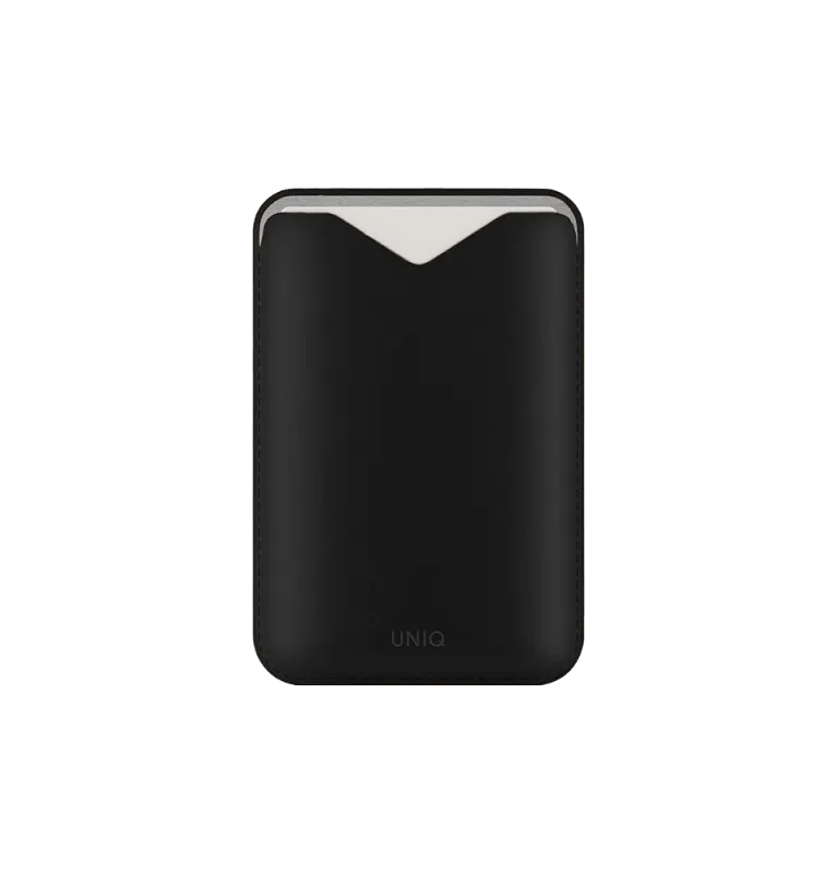 Чехол-бумажник с подставкой Uniq Lyden EVO Magnetic cardholder with Stand Black, чёрный