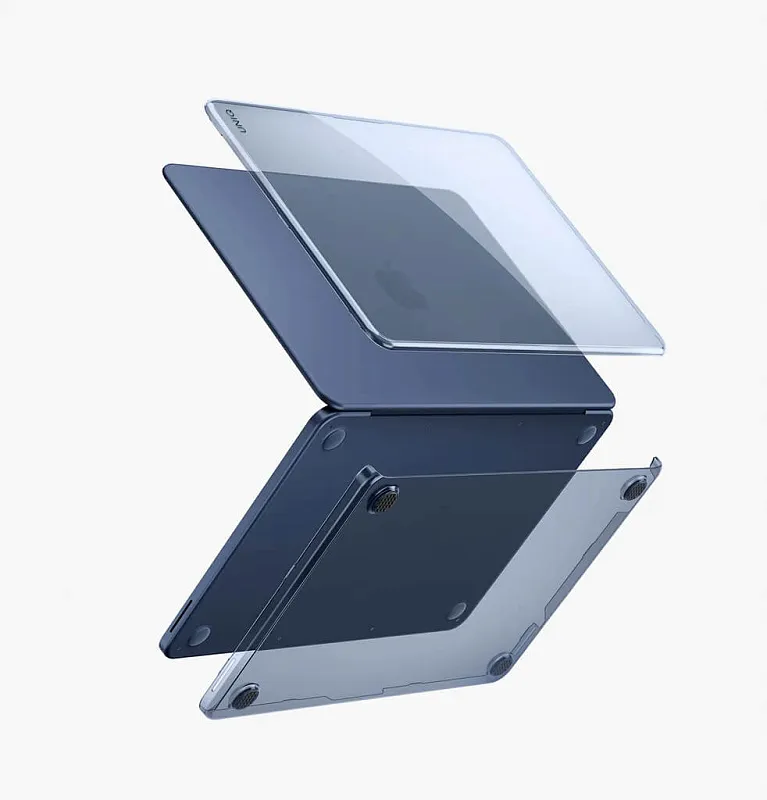 Накладка Uniq для Macbook Neo 13 (2026) VERO Tinted Indigo, "Приглушенный индиго"