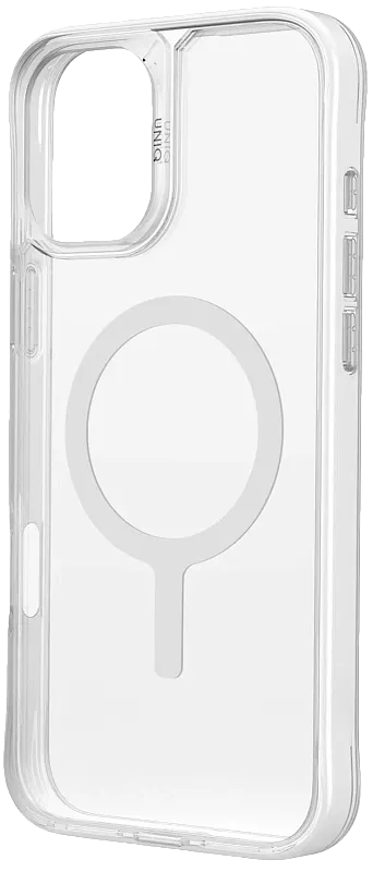 Чехол UNIQ HYBRID IPHONE 16 (2024) 6.1 MAGCLICK CHARGING LIFEPRO XTREME (AF) - DOVE (FROST CLEAR)