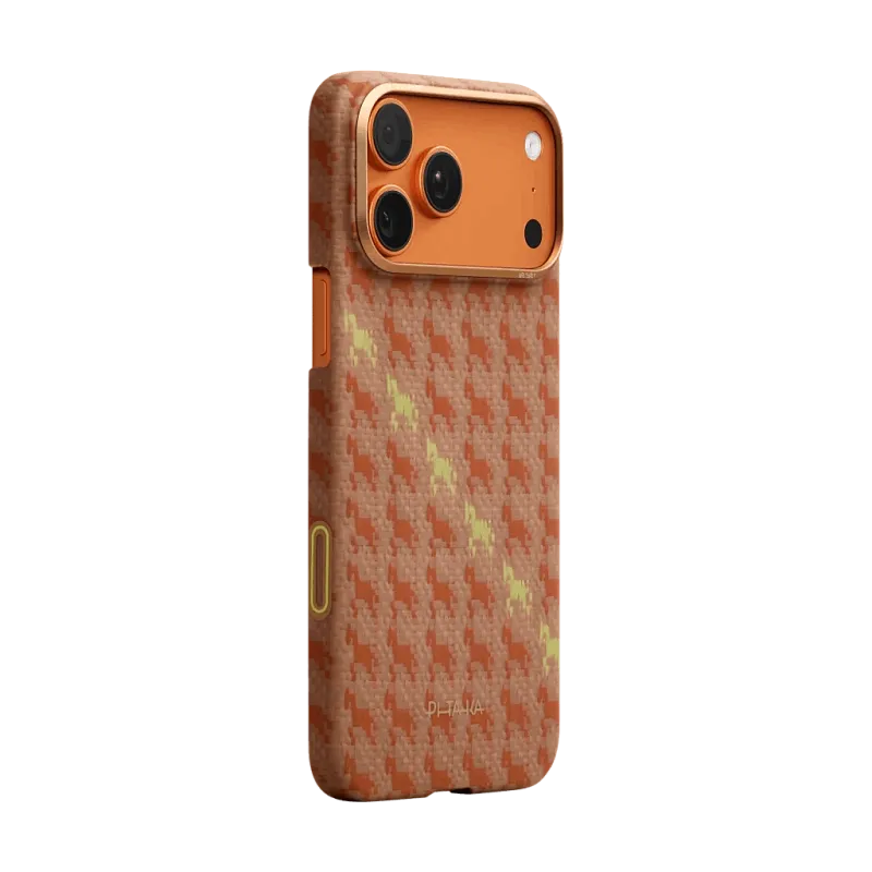Чехол для iPhone 18/17 Pro PITAKA, PitaTap™, Amber, оранжевый