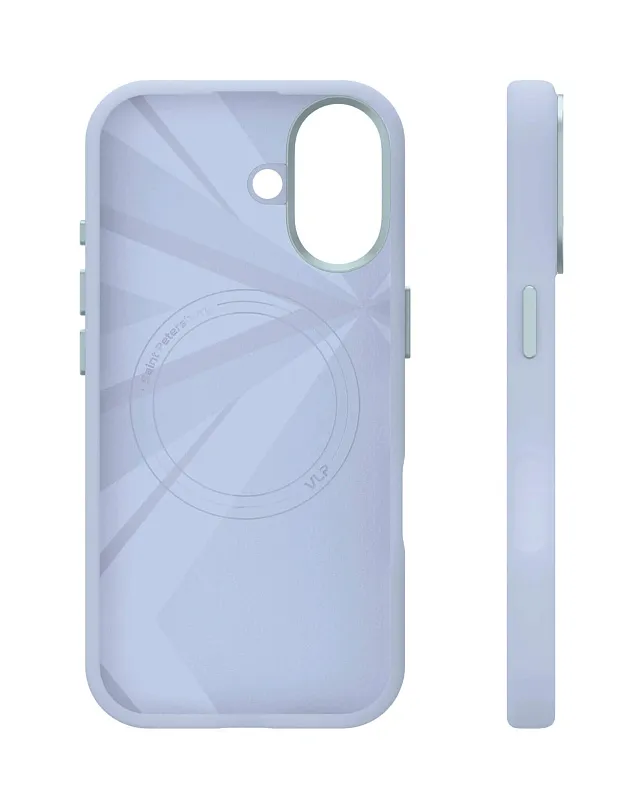 Чехол защитный VLP Aster Pro Case с MagSafe для iPhone 17, голубой
