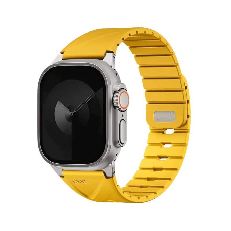 Ремешок Uniq для Apple Watch 49-40 мм FLUO Silicone Rubber Golden Yellow, «золотисто-жёлтый»