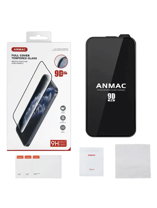 Защитное стекло iPhone 15 Pro Max 9D ANMAC