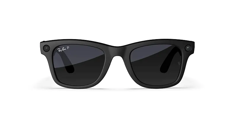 Умные очки Ray-Ban Meta Wayfarer (Gen 2), матовый чёрный (Matte Black), линзы «графитовый градиент» (Gradient Graphite), размер L (Large)