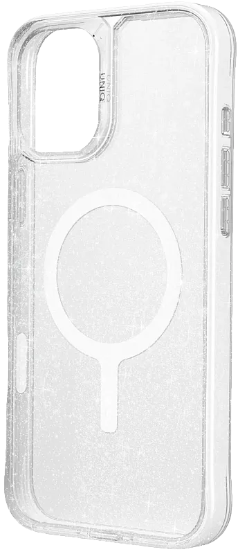 Чехол UNIQ для iPhone 17 LifePro Xtreme Tinsel Lucent MagSafe, прозрачный