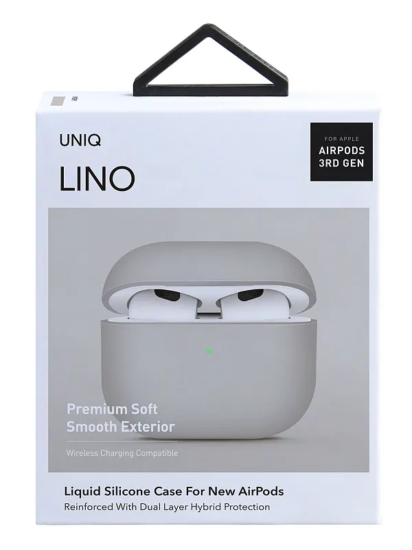 Чехол Uniq для Airpods 3 LINO Liquid silicone Beige