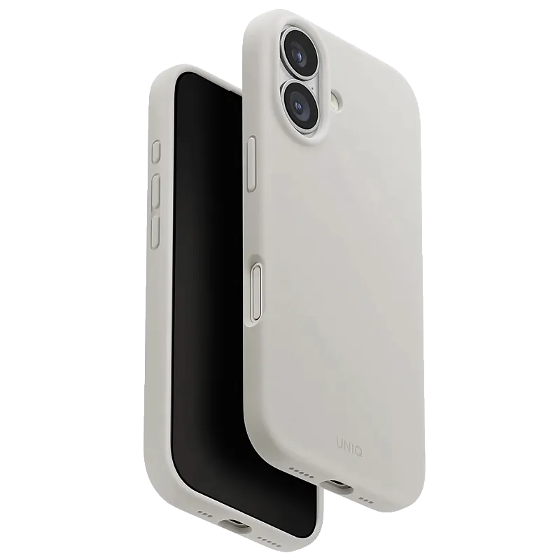 Чехол Uniq для iPhone 17 LINO Mist Grey (MagSafe), «туманный серый»