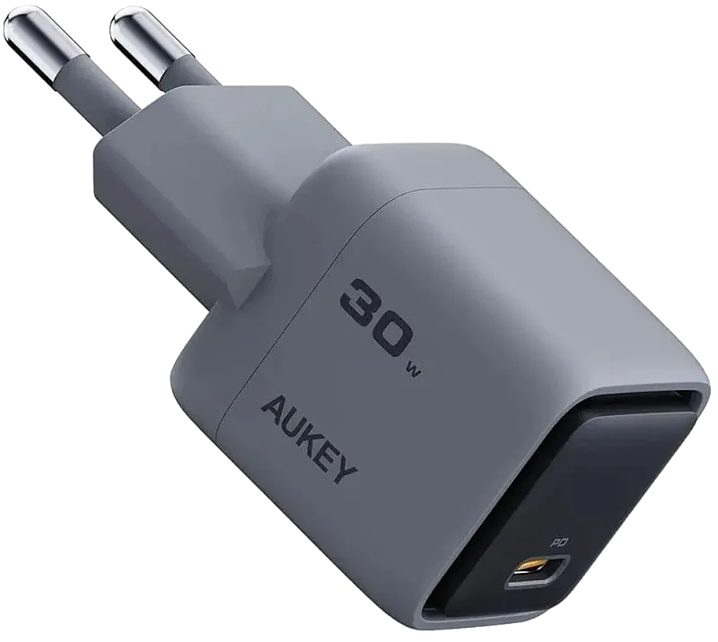Сетевое зарядное устройство Aukey Comet Mini 30W, серый