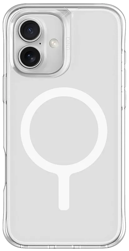 Чехол UNIQ HYBRID IPHONE 16 (2024) 6.1 MAGCLICK CHARGING LIFEPRO XTREME (AF) - DOVE (FROST CLEAR)