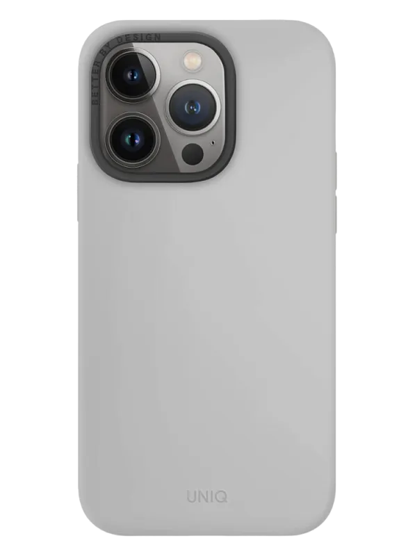 Чехол Uniq для iPhone 15 LINO Chalk Grey (Magsafe)