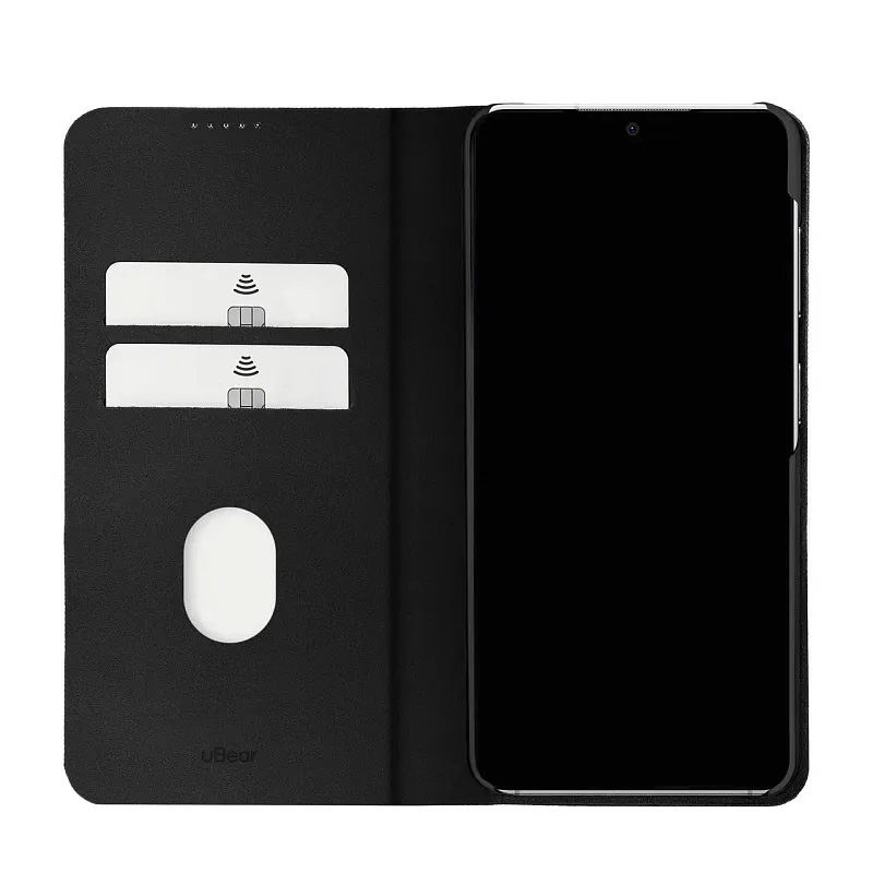  Чехол-книжка защитный uBear Memo Case для Samsung Galaxy S26, иск. кожа, черный