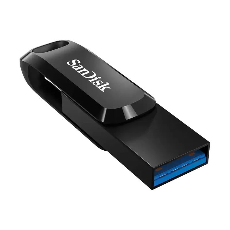 Флеш-накопитель SanDisk Ultra Dual Drive Go с разъемом USB-A/USB-C, 256 ГБ, черный