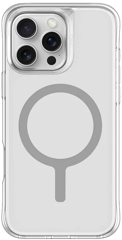 Чехол UNIQ HYBRID IPHONE 16 PRO (2024) 6.3 MAGCLICK CHARGING LIFEPRO XTREME (AF) - DOVE (FROST CLEAR)