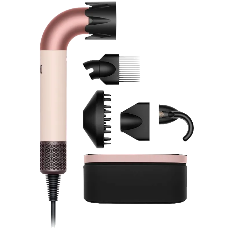 Фен Dyson Supersonic R HD17 для курдрявых волос (Curly+Coily) Керамический розовый / Золото с кейсом