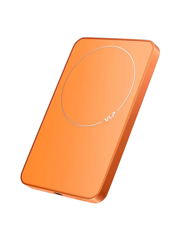 Внешний аккумулятор VLP Diamond Energy MagSafe, Qi2, 5000 mAh, 3A, USB-C, оранжевый