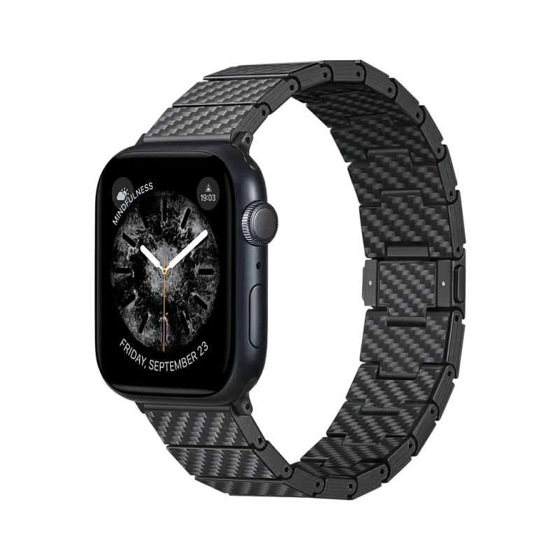 Карбоновый браслет PITAKA для Apple Watch размером 38/40/41/42/44/45/49 мм, «модерн» (Modern)