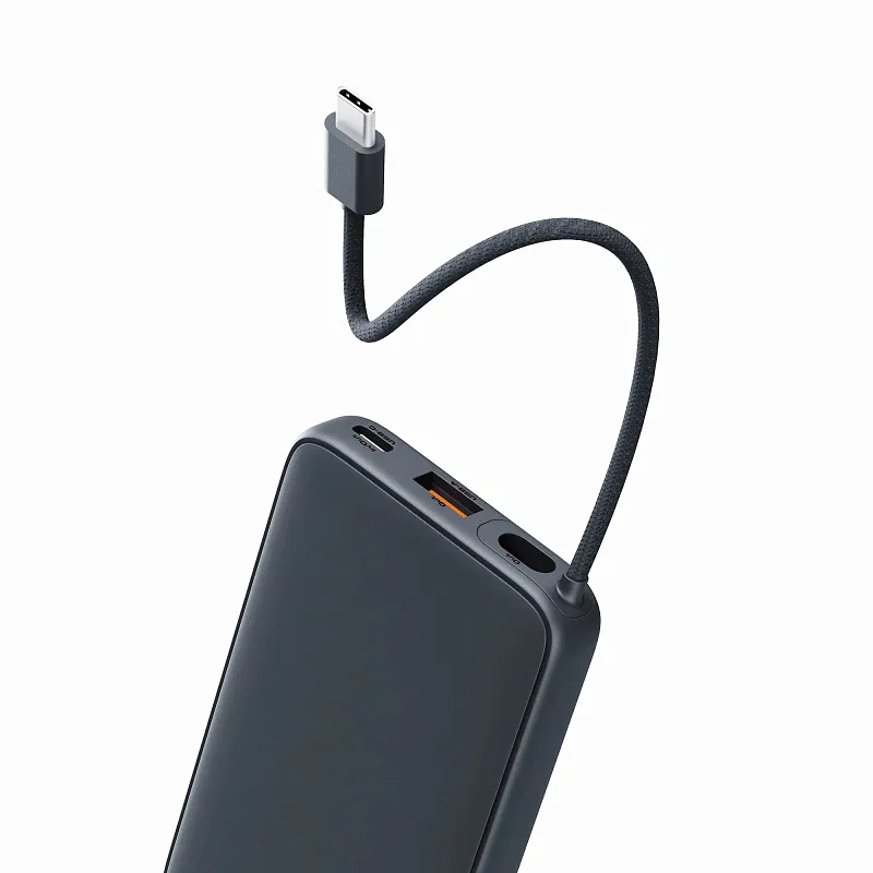 Внешний аккумулятор Aukey Sprint Cable 10000 20W серый
