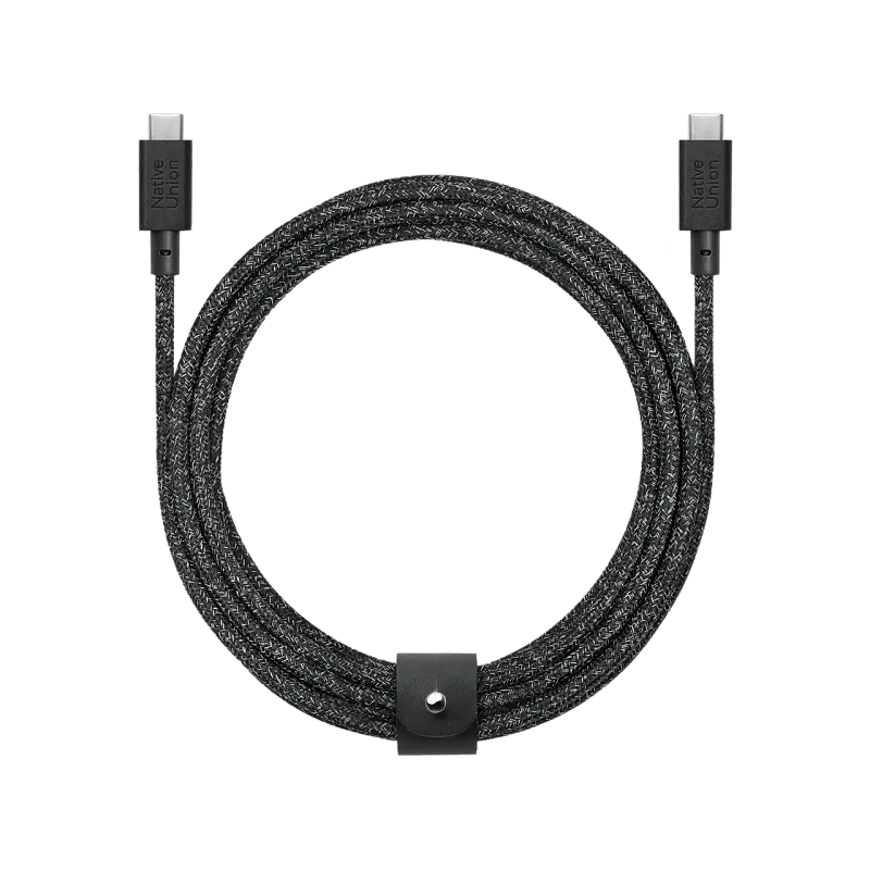 Кабель Native Union BELT USB-C/USB-C, 100W, 3м, «серый космос»