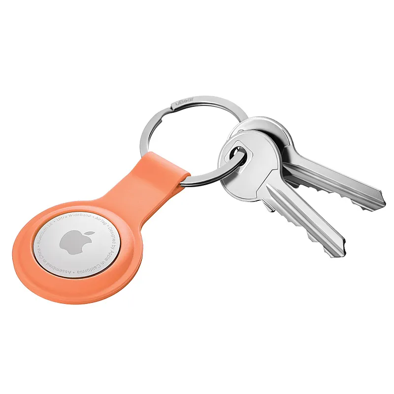 Подвеска для AirTag uBear Touch Ring Case силиконовый, оранжевый