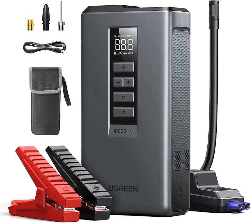 Пусковое устройство для автомобиля UGREEN ES703 4 в 1, чёрный