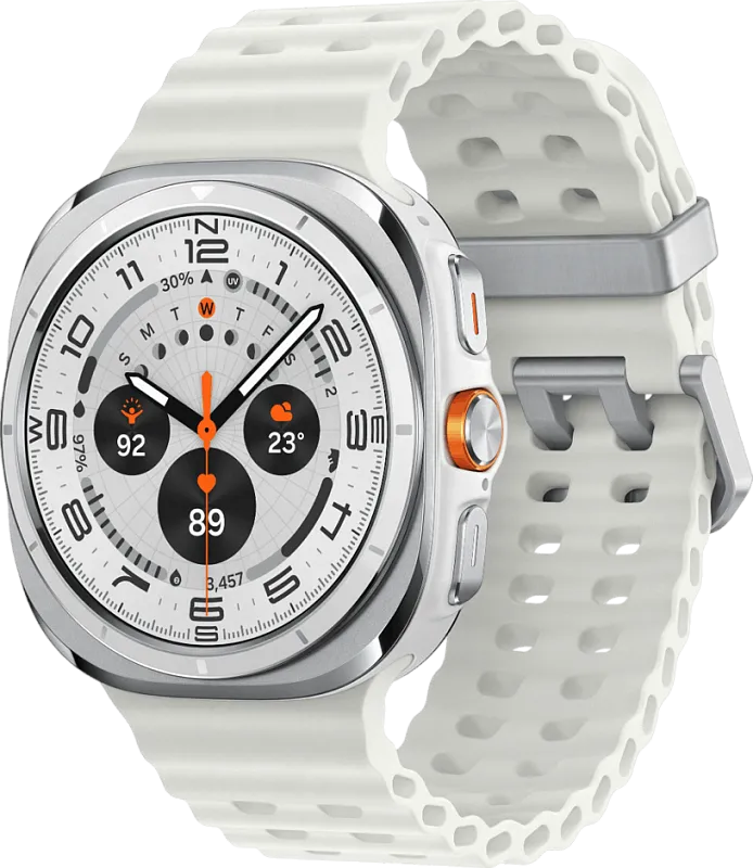 Samsung Galaxy Watch Ultra (2025) LTE, 47 мм, «белый титан»