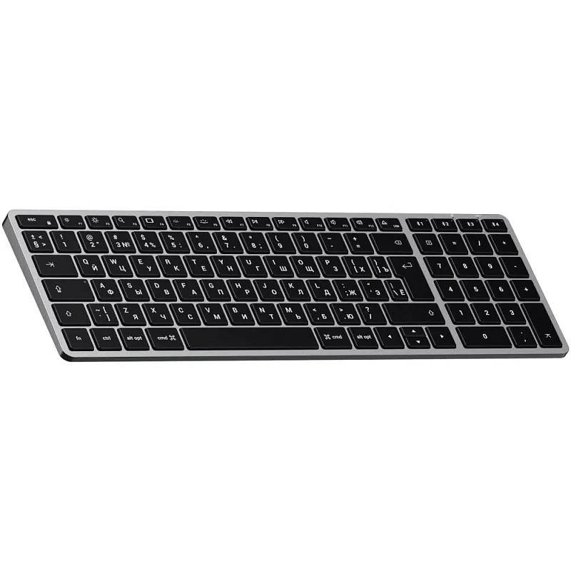 Клавиатура беспроводная Satechi Slim X2 Bluetooth Keyboard, серый космос
