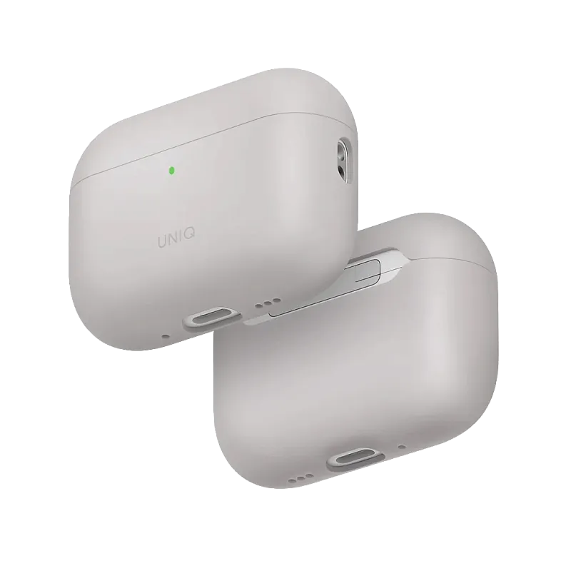 Чехол Uniq для Airpods Pro 3 LINO Liquid silicone with handstrap Ivory Beige, «слоновая кость»